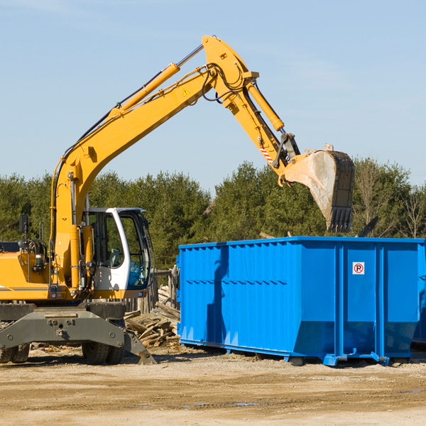 what happens if the residential dumpster is damaged or stolen during rental in La Paloma Addition TX